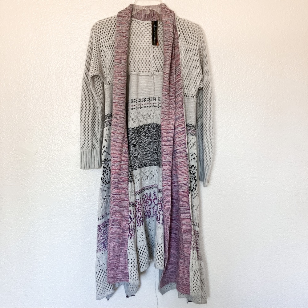 Aratta Silent Journey Chunky knit Open Cardigan Sweater oversized duster